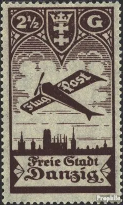 Produktbild von Briefmarken Danzig 1924 Mi 206 mit Falz Flugpost