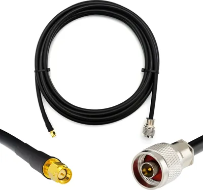 Immagine prodotto di N maschio a SMA maschio cavo coassiale 20m - 50ohm 5D-FB impermeabile Ø7.5mm estensione cavo antenna ultra bassa perdita - WiFi RF Antenna GSM 3G 4G LTE 5G Router Amplificatore Lora Ham CB Radio