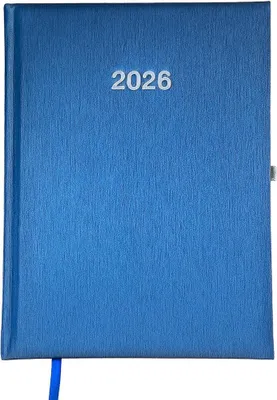 Produktbild von 2027 ADINA Wochenkalender A5+ blau-metallic 24x16cm 1 Woche auf 2 Seiten cremefarbenes 80g Papier