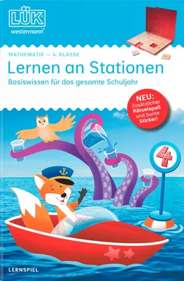 Produktbild von LÜK Buch 4. Klasse Mathematik Lernen an Stationen ab 10 Jahren 240578