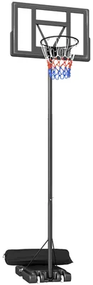 Zdjęcie produktu dla Stojak do koszykówki, regulowana wysokość 135-305 cm | Kolor: czarny | Wymiary: 70x110x360 cm