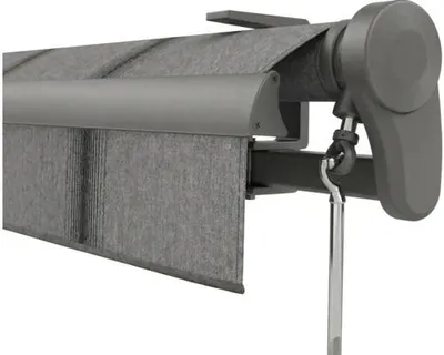 Produktbild von Soluna Gelenkarmmarkise Trend 3x2,5 Stoff Dessin D419 Gestell DB703 dunkelgrau Antrieb Rechts inkl. Motor, Wandschalter