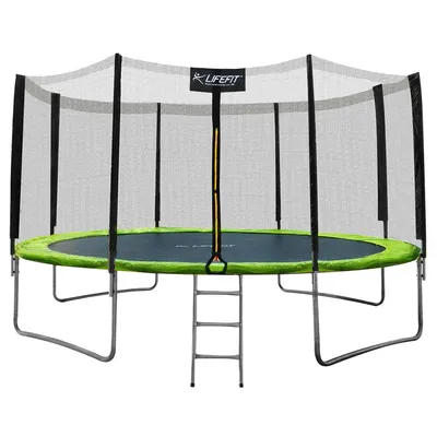 Zdjęcie produktu dla Trampolina LIFEFIT® 14' / 424cm z siatką i schodkami