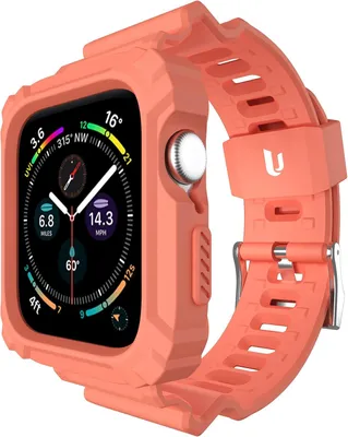 Produktbild von Apple Watch Armband 7/6/5/4/3/2/1 Rosa Silikon 38Mm
