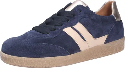 Gabor Damen Gabor Sneaker Glattleder Blau Gabor Sportliche