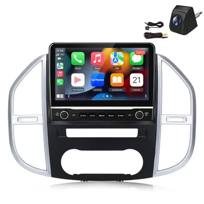 Produktbild von 10 Zoll Android Radio für Mercedes Vito W447 (2014-2021) mit Rückfahrkamera – CarPlay, Android Auto, GPS Navi  2GB RAM/64GB ROM