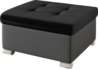 Produktbild von MIRJAN24 Polsterhocker Niko Klein, Stilvoll Sitzhocker vom Hersteller, Moderne Hocker (Farbe: Soft 029 + Kronos 07)