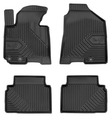 Productafbeelding van Rubberen automatten voor Hyundai Tucson II 2009-2015 (SUV) – 3-delig, zwart, op maat