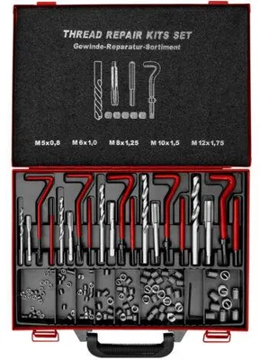 Image de Kit de réparation de filetage hélicoïdal GRSM5-12 - M5 à M12 - coffret atelier