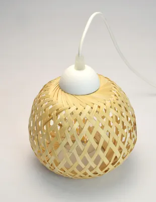 Produktbild von LUXOLAR Pendelleuchte Natural Bambus E27 60 W - Hängelampe für Wohnzimmer, Küchen - Deckenleuchte BOHO Design