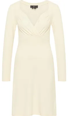 Productafbeelding van threezy dames tricotjurk 11019458-TH01, grijze melange, maat XL/XXL