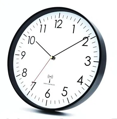 Obrázek produktu pro Moderní bateriové hodiny, 30 cm, černé, stylové