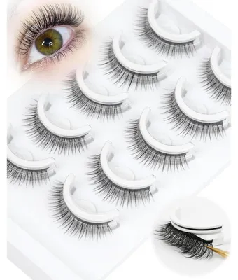 Produktbild von Selbstklebende Wimpern C Curl 10mm Wispy 5 Paar Pack