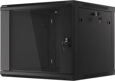 Immagine prodotto di Lanberg Rack Wandschrank 19" 9U/600X600 Metalltür schwarz