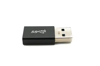 Immagine prodotto di SYSTEM-S Adattatore USB 3.0 da spina di tipo A a presa, nero