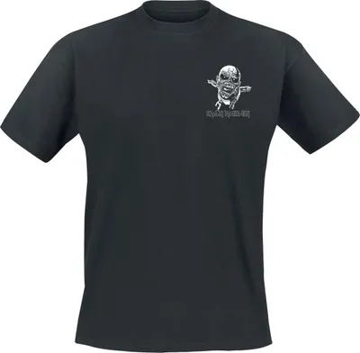 Produktbild von Iron Maiden T-Shirt Herren Piece Of Mind Line Drawing Pocket Print schwarz S