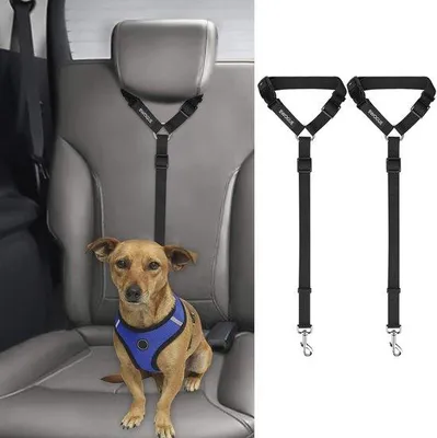 Produktbild von Famanu Sicherheitsgurt für Hunde und Katzen - Verstellbare Nylon Kopfstützenbefestigung