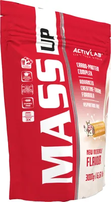 Obrázok produktu pre Activlab Mass Up 3000g Sacharidy Kreatín Taurín - fudge
