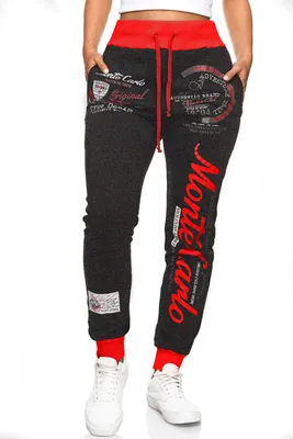 Produktbild von Damen Jogging-HOSE | Monte Carlo 592 Anthrazit/Rot L