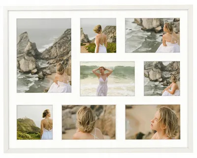 Produktbild von Framai Weiße Fotogalerie für 8 Bilder 40x50 cm