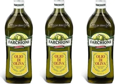 Produktbild von Farchioni Olio di Oliva Italienisches Olivenöl-Glas, 1 l, 3 Stück