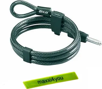 Produktbild von AXA Stahlkabel Einsteckkette für Fahrradringschloss 80 cm/Ø 15 mm inkl. maxxi4you Reflexband