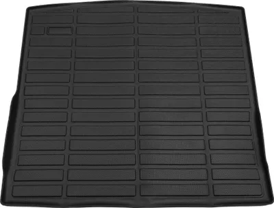 Produktbild von 1 Stk. Laderaumauskleidung Kofferraummatte für Volkswagen ID.4 2021-2024 Anti-Rutsch TPE Schwarz Kofferraum Gepäck Boot Tablett Matte Flache Oberfläche Lang Streifenmuster