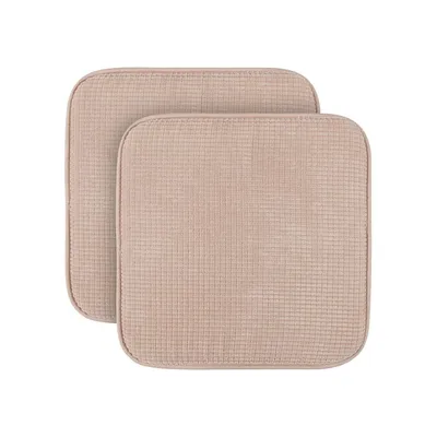 Zdjęcie produktu dla Poduszka na siedzisko (opakowanie 2 szt.) poduszka na krzesło z antypoślizgowym spodem 38 cm x 38 cm - certyfikat Oeko-Tex - poduszka na siedzisko uni, poduszka na krzesło poduszka na krzesło