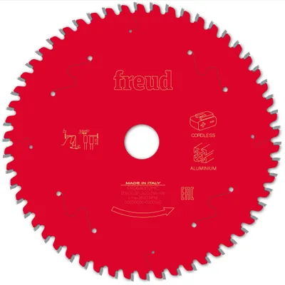 Produktbild von Sägeblatt für Akku-Handkreissäge FREUD - Ø160 1,8/1,3 AL20 Z54 TP 0° - F03FS10085 -FR06A002HC