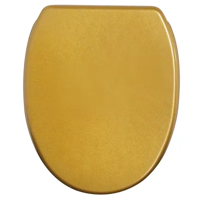 Produktbild von SANILO® WC-Sitz mit Absenkautomatik und Schnellverschluss Glitzer Gold, Toilettendeckel direkt vom Hersteller, Klodeckel, Klobrille, WC Deckel