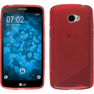 Produktbild von PhoneNatic Case kompatibel mit LG K5 - rot Silikon Hülle S-Style + 2 Schutzfolien