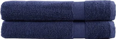 Immagine prodotto di Asciugamani per sauna Premium SOLUND 2 pezzi blu navy 80x200 cm 600 g/m²