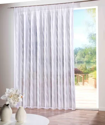 Produktbild von Gardinen Stores »Jasmin« mit Muster Voile transparent 300cm x 245cm