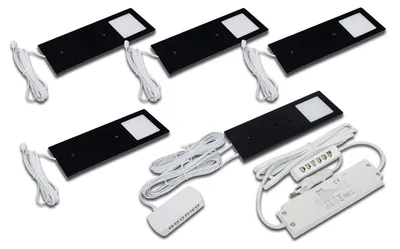 Productafbeelding van LED inbouwverlichting keuken, 5x3 Watt, keukenlamp Eco-Pad, neutraal wit