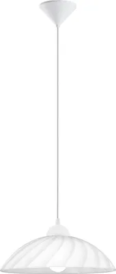 Produktbild von VETRO Hängeleuchte Hängelampe Pendellampe Pendelleuchte - H110 x Ø35 cm - weiß - 1X60W exkl. - IP20