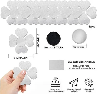 Image de Sets de couverts - Lot de 8 pièces - Couleur argent - Acier inoxydable