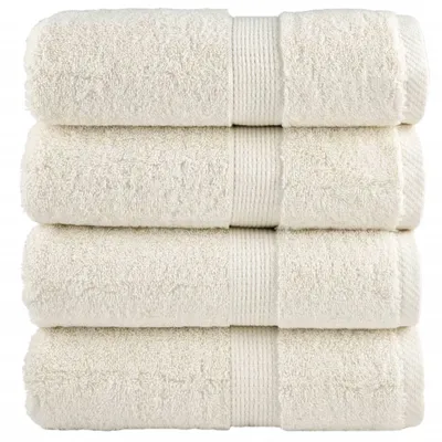 Produktbild von Premium-Gästetücher SOLUND 4 Stk. Cremeweiß 30x50 cm 600 g/m²