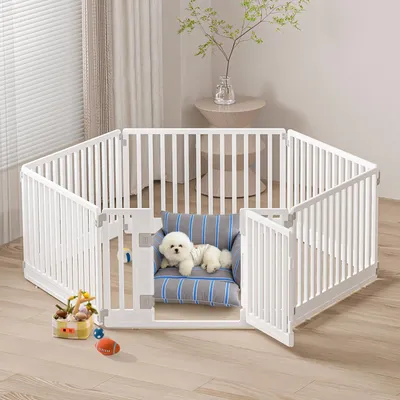 Immagine prodotto di Recinto per cani, pieghevole, con porta, adatto a cuccioli, dimensioni 178 x 153 cm, per animali domestici