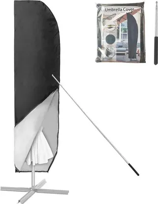 Image de Housse de parasol résistante aux intempéries, protection UV, 265 cm
