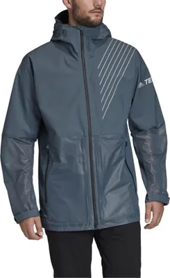Produktbild von Adidas Terrex Herren Winter Trekkingjacke Blau mit Kapuze FI8779