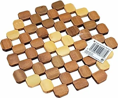 Produktbild von Topfuntersetzer aus Bambus Topf Pfannen Holz Untersetzer Tischuntersetzer