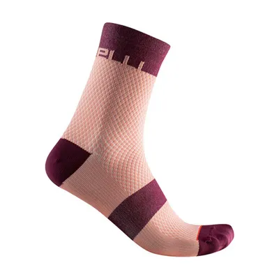 Productafbeelding van Castelli Velocissima 12 sokken, roze, damesmaat EU 39-41