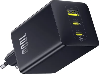 Image de Chargeur Baseus EnerFill FE11 100W 2xUSB-C + USB-A Noir