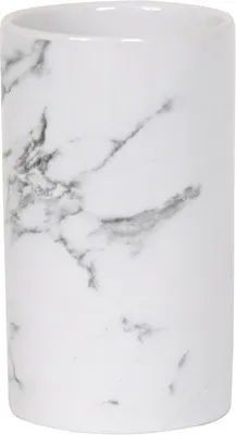 Produktbild von MSV Zahnputzbecher Zahnbürstenhalter Toscana 6,6 x 6,3 x 10,5 cm Weiß