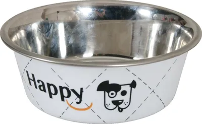 Obrázok produktu pre ZOLUX Happy miska na jedlo pre psov - biela - 0,4 l