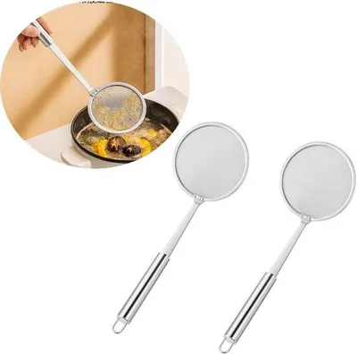 Immagine prodotto di Schiumarola in acciaio inossidabile Ø 14 cm, 2 pezzi - Utensili da cucina