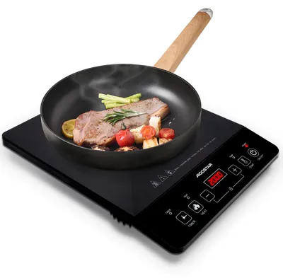 Induktionskochplatte 2000 W, 10 Stufen, Touch-Bedienung, Timer