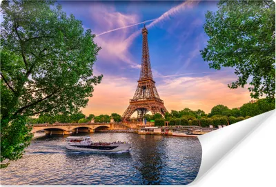 Produktbild von Muralo Selbstklebende Fototapete EIFFELTURM Paris Panorama 3D Br. 450cm x Hö. 300cm