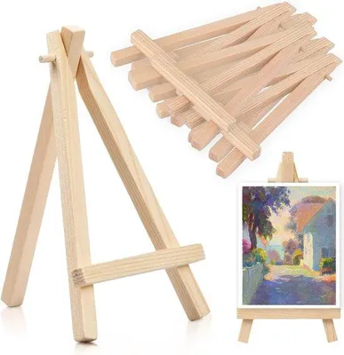 Zdjęcie produktu dla Mała drewniana sztaluga, 15 cm, wielofunkcyjna