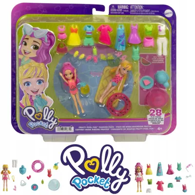 Produktbild von Mattel Polly Pocket Großes Mode-Set mit 2 Puppen